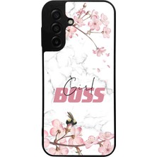 Spoyi Samsung A17 Sakura Girl Boss Tasarımlı Glossy Telefon Kılıfı