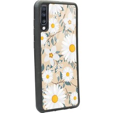Spoyi Samsung A70 Büyük Papatya Tasarımlı Glossy Telefon Kılıfı
