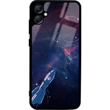 Spoyi Samsung A05 Space Rocket Tasarımlı Glossy Telefon Kılıfı