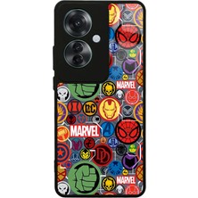 Spoyi Oppo Reno 11F 5g Marvel Face Tasarımlı Glossy Telefon Kılıfı