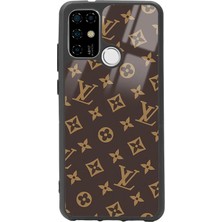 Spoyi Casper F20 Kahverengi Lv Tasarımlı Glossy Telefon Kılıfı