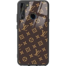 Spoyi Casper X20 Kahverengi Lv Tasarımlı Glossy Telefon Kılıfı