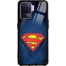 Spoyi Oppo Reno 5 Lite Superman Tasarımlı Glossy Telefon Kılıfı