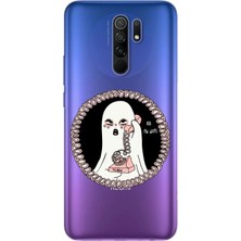 Spoyi Redmi 9 Hayalet Tasarımlı Süper Şeffaf Telefon Kılıfı