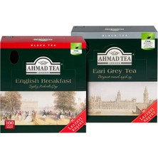 Ahmad Tea Earl Grey & English Breakfast Avantaj Paket 2’li (100’LÜ + 100’LÜ Poşet Çay)