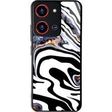 Spoyi Reeder S19 Max Pro S Zoom Beyaz Mermer Tasarımlı Glossy Telefon Kılıfı