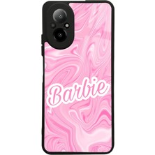 Spoyi Oppo Realme 12 Lite Barbie Logo Tasarımlı Glossy Telefon Kılıfı
