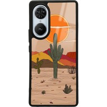 Spoyi Reeder S19 Max Pro S Edge Retro Kaktüs Güneş Tasarımlı Glossy Telefon Kılıfı