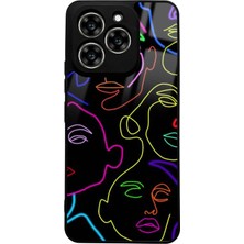 Spoyi Reeder S919 Neon Silüet Tasarımlı Glossy Telefon Kılıfı