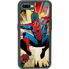 Spoyi Oppo A5S Spider-Man Örümcek Adam Tasarımlı Glossy Telefon Kılıfı