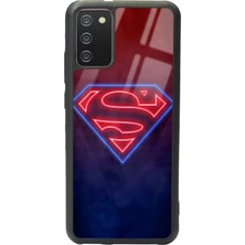 Spoyi Samsung A-02S Neon Superman Tasarımlı Glossy Telefon Kılıfı
