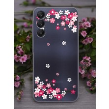 Spoyi Samsung A25 Art Sakura Tasarımlı Şeffaf Telefon Kılıfı