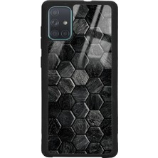 Spoyi Samsung A71 Taşlar Tasarımlı Glossy Telefon Kılıfı