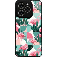 Spoyi Reeder S919 Retro Flamingo Duvar Kağıdı Tasarımlı Glossy Telefon Kılıfı