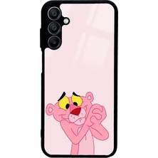 Spoyi Samsung A15 Pink Panter Tasarımlı Glossy Telefon Kılıfı