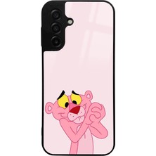 Spoyi Samsung A17 Pink Panter Tasarımlı Glossy Telefon Kılıfı