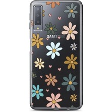 Spoyi Samsung A7 2017 Floral Tasarımlı Süper Şeffaf Telefon Kılıfı