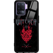 Spoyi Oppo Reno 5 Lite Witcher 3 Fire Tasarımlı Glossy Telefon Kılıfı
