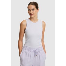 U.S. Polo Assn. Kadın Lila Bisiklet Yaka Basic Tişört 50323534-VR034