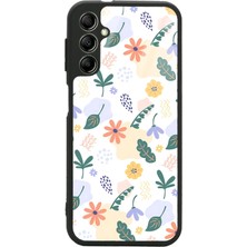 Spoyi Samsung A14 Minik Çiçekler Tasarımlı Glossy Telefon Kılıfı