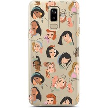 Spoyi Samsung J8 Disney Girls Tasarımlı Süper Şeffaf Telefon Kılıfı