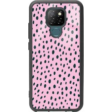 Spoyi General Mobile Gm 20 Pembe Benek Tasarımlı Glossy Telefon Kılıfı