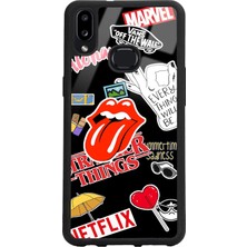 Spoyi Samsung A10S Sticker Tasarımlı Glossy Telefon Kılıfı