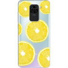 Spoyi Redmi Note 9 Lemons Tasarımlı Süper Şeffaf Telefon Kılıfı