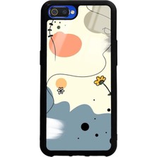 Spoyi Oppo Realme C2 Nude Papatya Tasarımlı Glossy Telefon Kılıfı