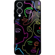 Spoyi Samsung S25 Edge Neon Silüet Tasarımlı Glossy Telefon Kılıfı