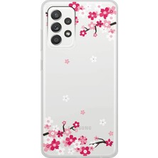 Spoyi Samsung A33 5g Art Sakura Tasarımlı Süper Şeffaf Telefon Kılıfı