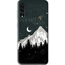 Spoyi Samsung A30S - A50 Black Night Tasarımlı Siyah Lansman Telefon Kılıfı