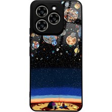 Spoyi Reeder S919 Gezegenler Altında Kamp Tasarımlı Glossy Telefon Kılıfı