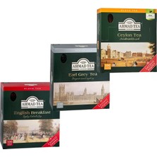Ahmad Tea Avantaj Paketi 3’lü (Earl Grey + English Breakfast + Ceylon 100’LÜ Poşet Çay)