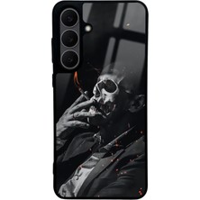 Spoyi Samsung S25 Fe Smoke Skull Tasarımlı Glossy Telefon Kılıfı