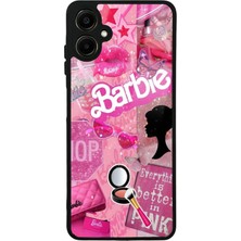 Spoyi Samsung A06 Barbie Make-Up Tasarımlı Glossy Telefon Kılıfı