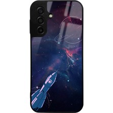 Spoyi Samsung A17 Space Rocket Tasarımlı Glossy Telefon Kılıfı