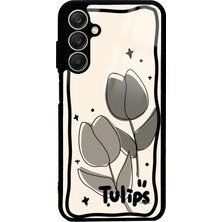 Spoyi Samsung A25 Tulips Tasarımlı Glossy Telefon Kılıfı
