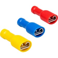 Tügen 0.5 - 1.5 Mm² 0.5 x 2.8 Full Izoleli Ekstra Yüksüklü Faston Kablo Ucu 200 Adet