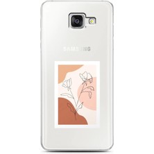 Spoyi Samsung A5 2016 Nude Gül Tasarımlı Süper Şeffaf Telefon Kılıfı