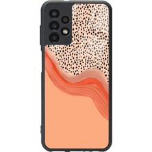 Spoyi Samsung A-13 Nude Benekli Tasarımlı Glossy Telefon Kılıfı