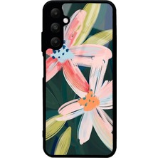 Spoyi Samsung A05S Suluboya Çiçek Tasarımlı Glossy Telefon Kılıfı