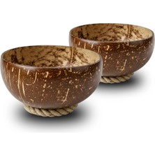 2'li Hindistan Cevizi Kase Seti - Coconut Bowls - Bowl Kaseleri