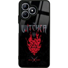 Spoyi Oppo Realme Note 50 Witcher 3 Fire Tasarımlı Glossy Telefon Kılıfı