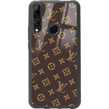 Spoyi Huawei Y9 Prime Kahverengi Lv Tasarımlı Glossy Telefon Kılıfı