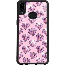 Spoyi Samsung A10S Diamond Tasarımlı Glossy Telefon Kılıfı