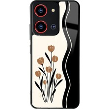 Spoyi Reeder S19 Max Pro S Zoom Çiçek Motif Tasarımlı Glossy Telefon Kılıfı