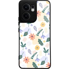 Spoyi Oppo Reno 13F Minik Çiçekler Tasarımlı Glossy Telefon Kılıfı