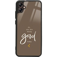 Spoyi Samsung A04 Good Today Tasarımlı Glossy Telefon Kılıfı