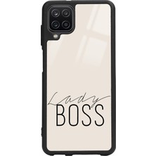 Spoyi Samsung A12 Lady Boss Tasarımlı Glossy Telefon Kılıfı